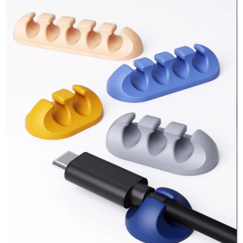 Organizador de Cabos Adesivo Multiuso para Fios USB Carregadores Mesa Carro Plastico Impressao 3d