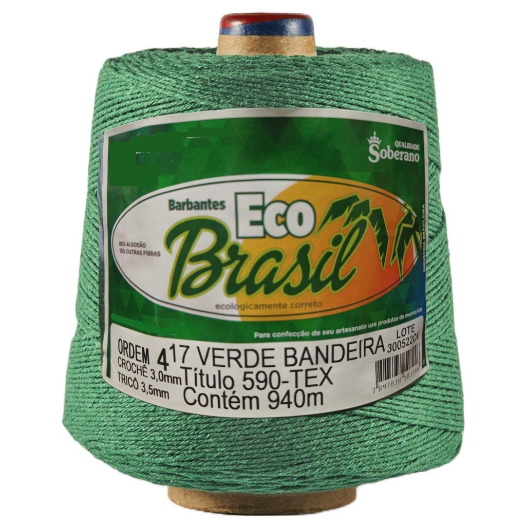 Barbante EcoBrasil Soberano 4 Fios 700g | Fio Para Crochê | Também disponível em kit com 5 unidades