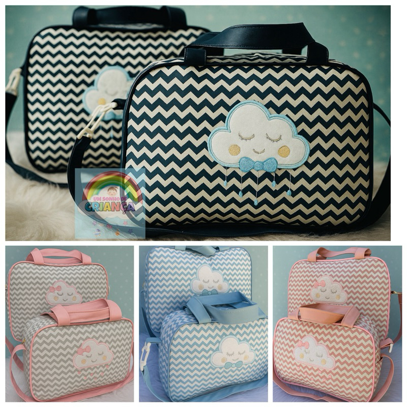 Kit Bolsa e Frasqueira Ideal Saida Maternidade Mala Bebe Melhor Preço