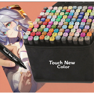 Caneta Colorida Marcadora Permanente 24-80 Cores Bolsa Preta Com Ponta Dupla/caneta marker em Oferta na Shopee