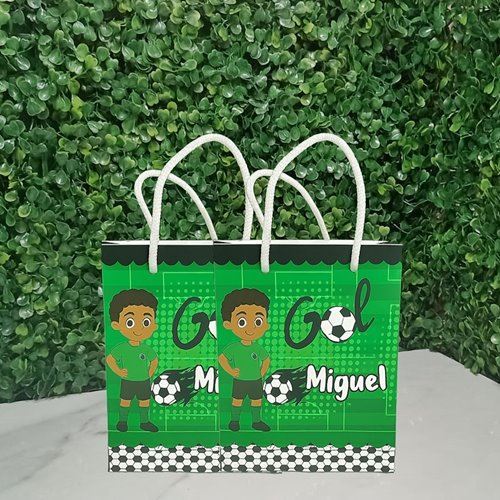Sacolinha personalizada - Futebol menino - - Lembrancinha e Mimos para Festa de Aniversário