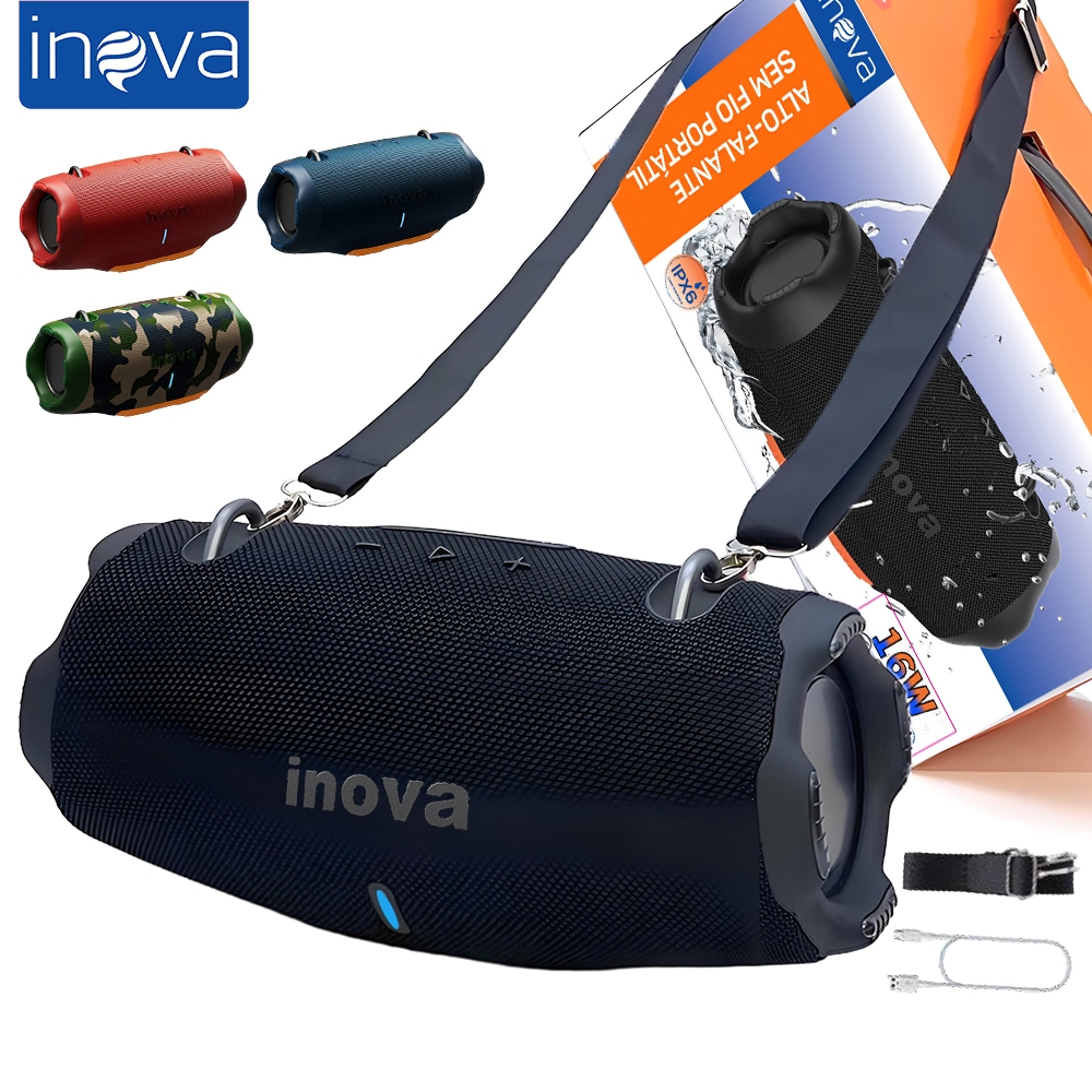 Inova Caixa de Som Xtreme 4 MINI Bluetooth portátil SD Pen Drive Rádio FM Pronta Entrega