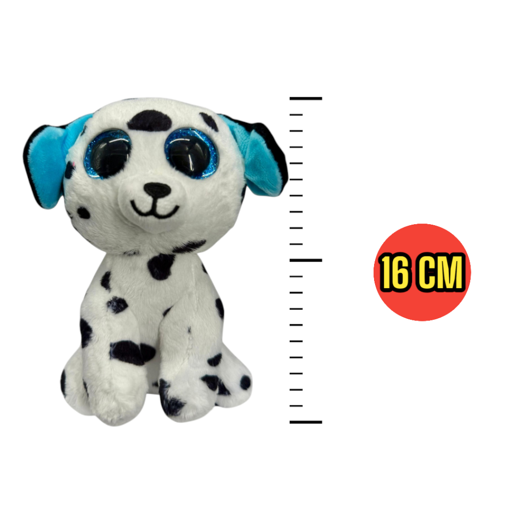 Pelúcias Animais Olhos Brilhantes Tynny Zoiudo Animal Unicórnio Gato Cachorro Morcego 16 cm