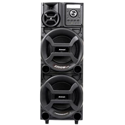 Caixa de Som Amplificada ACA 2201 Pesadão Torre Amvox 2200W Duplo Woofer de 12" Bluetooth Bivolt