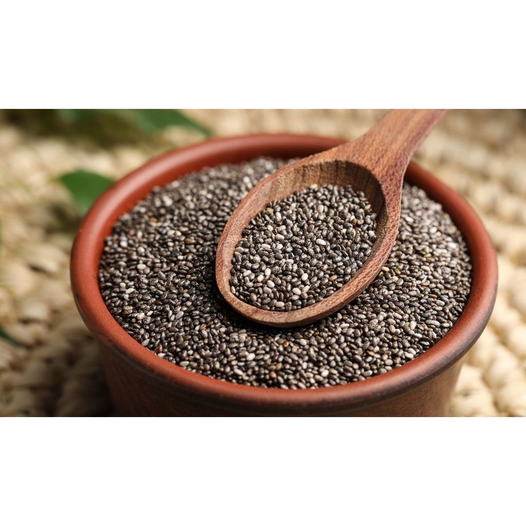 Semente de Chia Preta Premium Tipo 1 100 Gr / 500 gr / 1 kg | Fonte de Fibras, Ômega 3 e Energia Natural