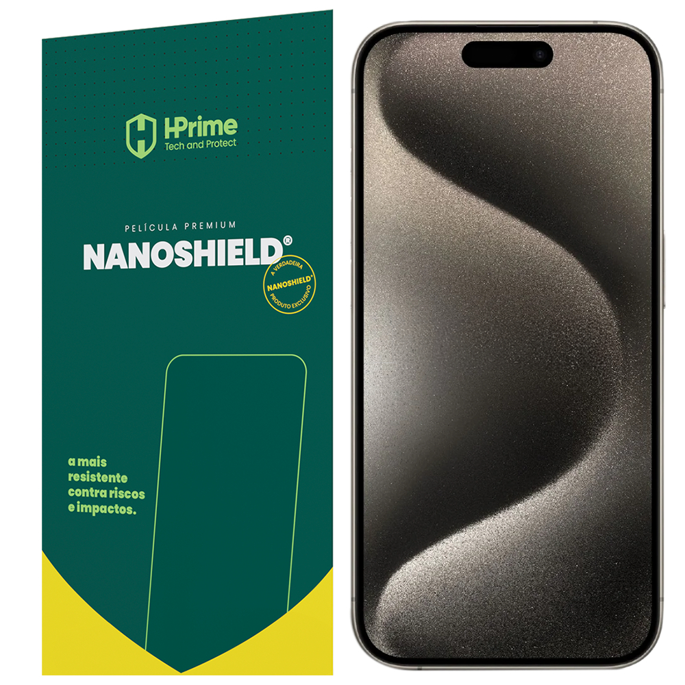 Pelicula Premium Hprime Nanoshield iPhone SE X 7 8 11 12 13 14 15 16 17 Air Pro Max Plus em Oferta na Shopee