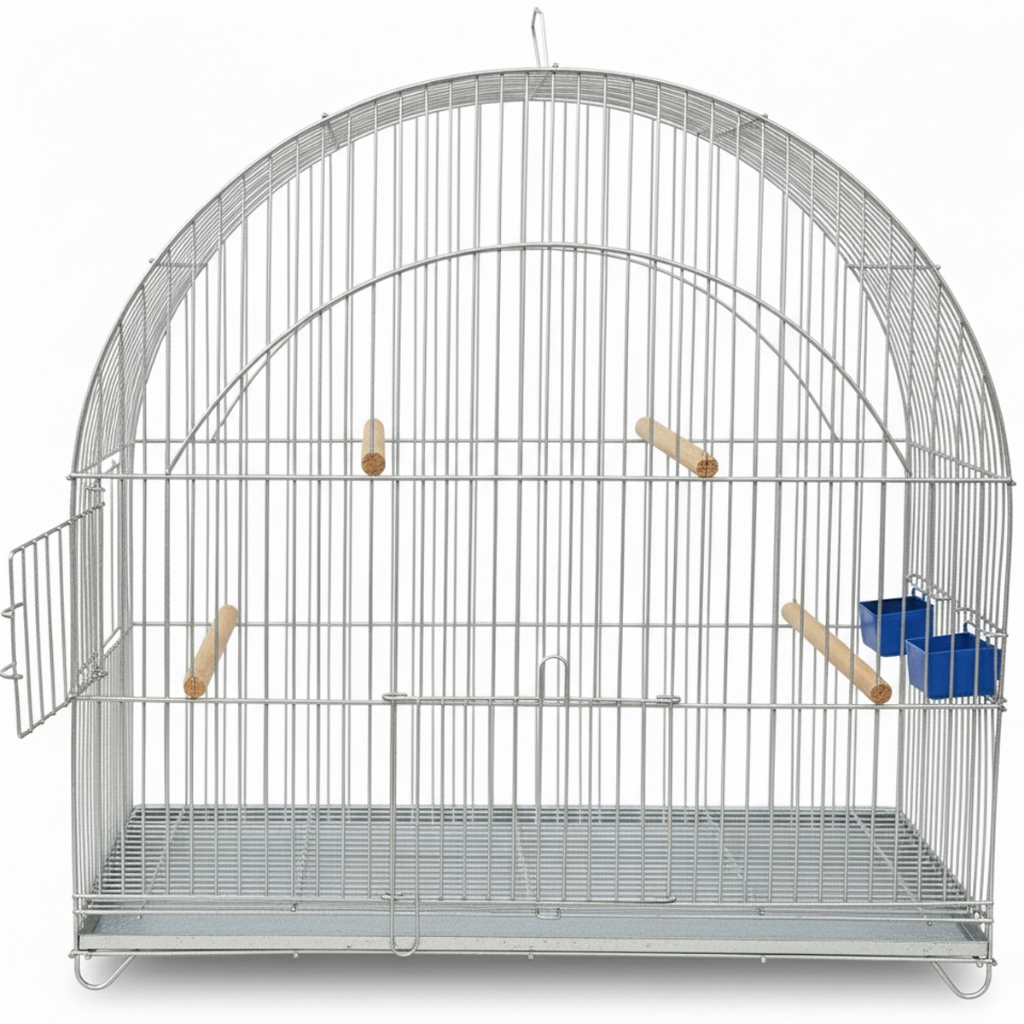 Gaiola Passarinho Canario Curio Coleiro Malha Fina Passador 51x51x25