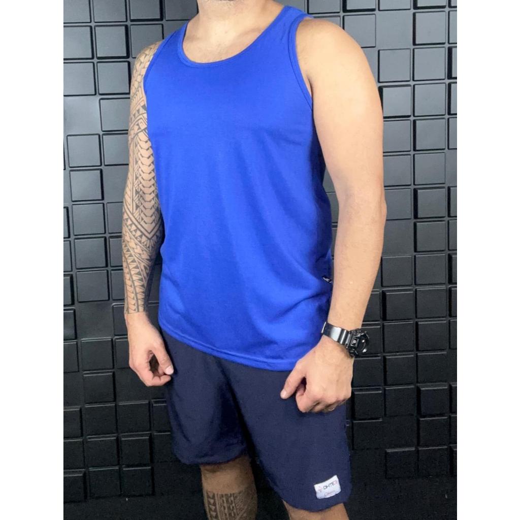 Regata  Esportiva camiseta  dia dia treino academia qualidade conforto Lisa sem estampa em Oferta na Shopee