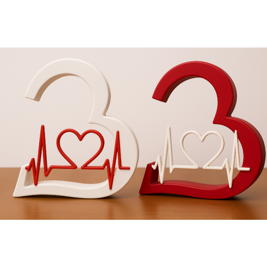 Coração Decorativo Com Batimento Presente Criativo Decoração Para Sala , Mesa , Aparador em Oferta na Shopee