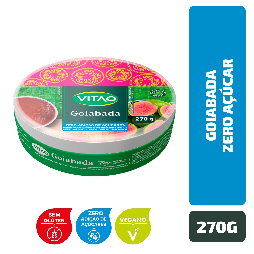 Goiabada Zero Açúcar Vitao 270 g