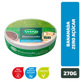 Bananada Zero Açúcar Vitao 270 g em Oferta na Shopee