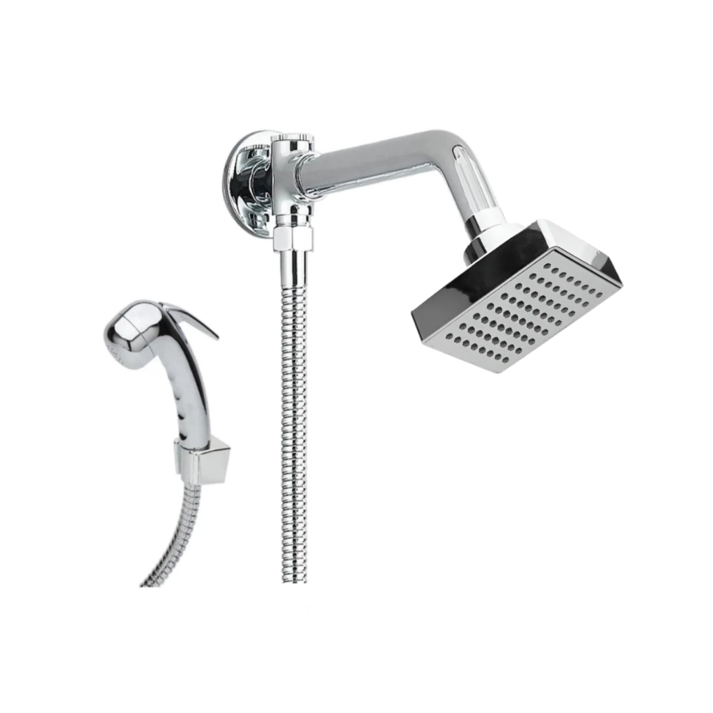 Ducha Chuveiro Flat Desviador Flexível Varios Modelos de Chuveirinho De Mão Com Suporte