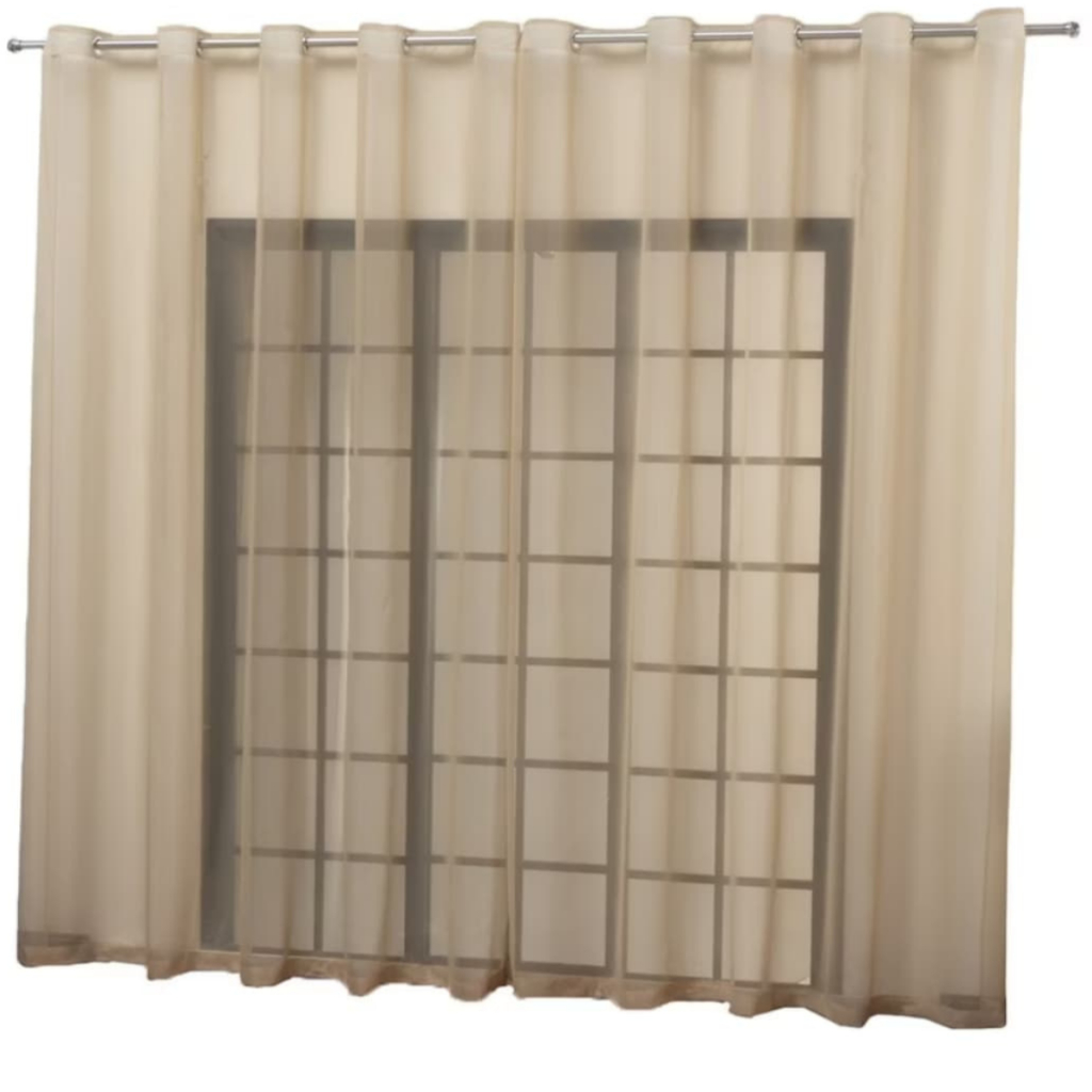 Cortina de Voil Para Sala e Quarto 12,00x2,60 Para Varão Simples em Oferta na Shopee