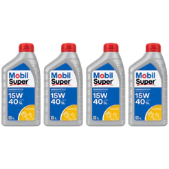 Kit 4 Óleos Motor Mobil Super 15w40 Semissintético Api Sl