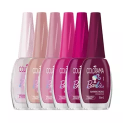 Kit Esmalte Colorama Coleção Barbie