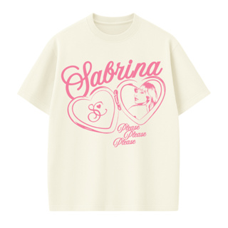 Camiseta Oversized Sabrina Carpenter Please Blusa Delicada Casual 100% Algodão em Oferta na Shopee
