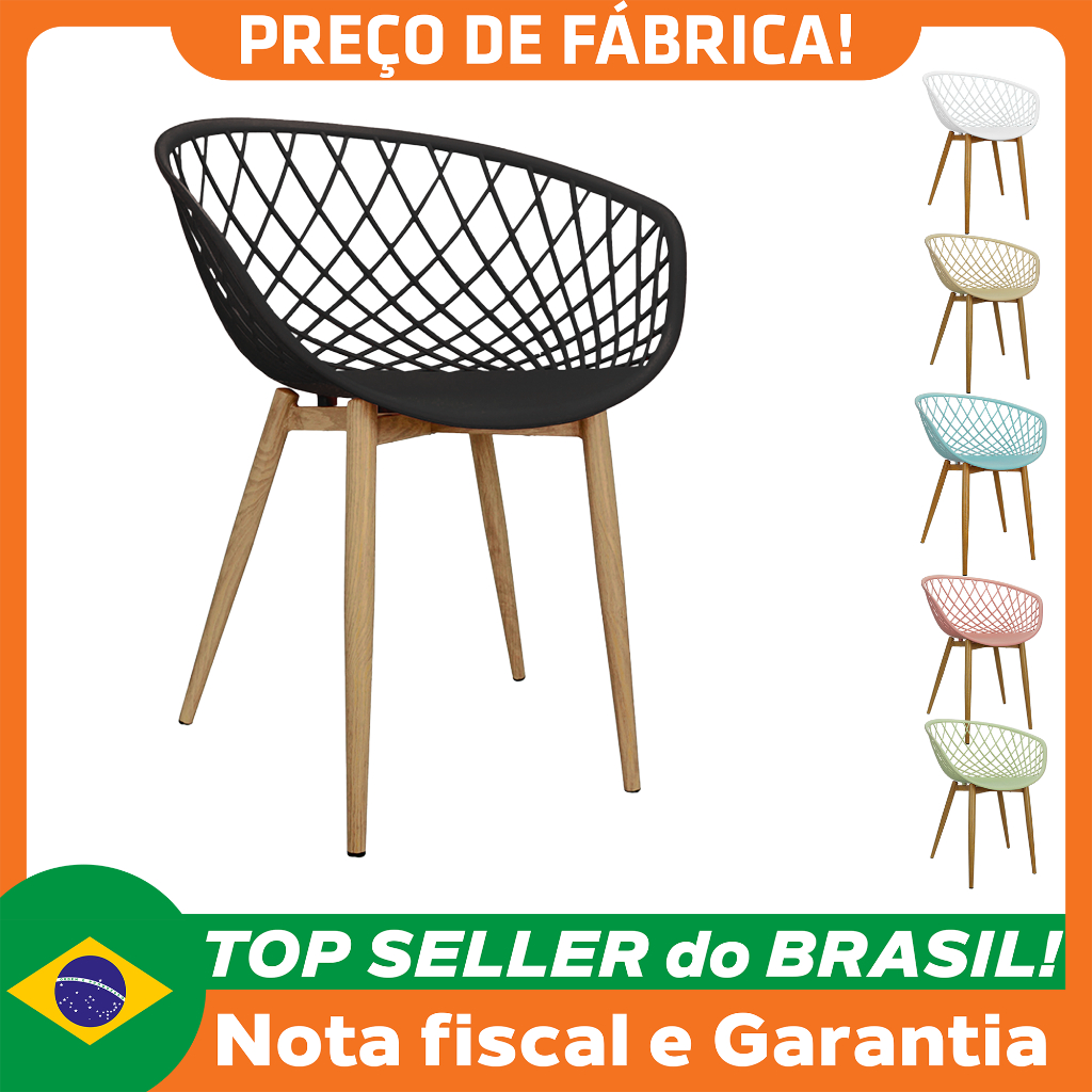 Cadeira Poltrona Clarice Sidera Nest Web C/ Apoio De Braço