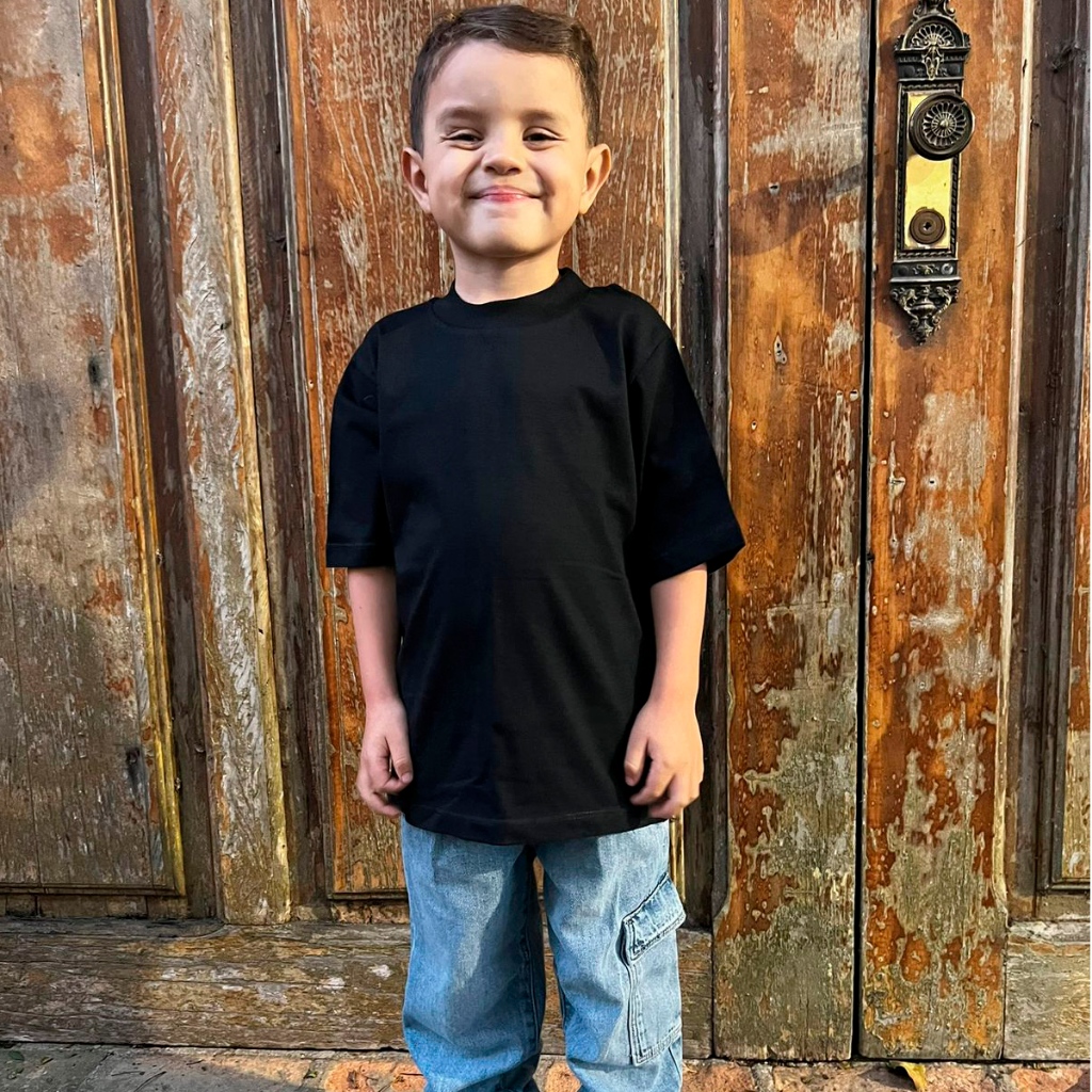 Camise Infantil Oversized Camisa Infantil Criança em Oferta na Shopee