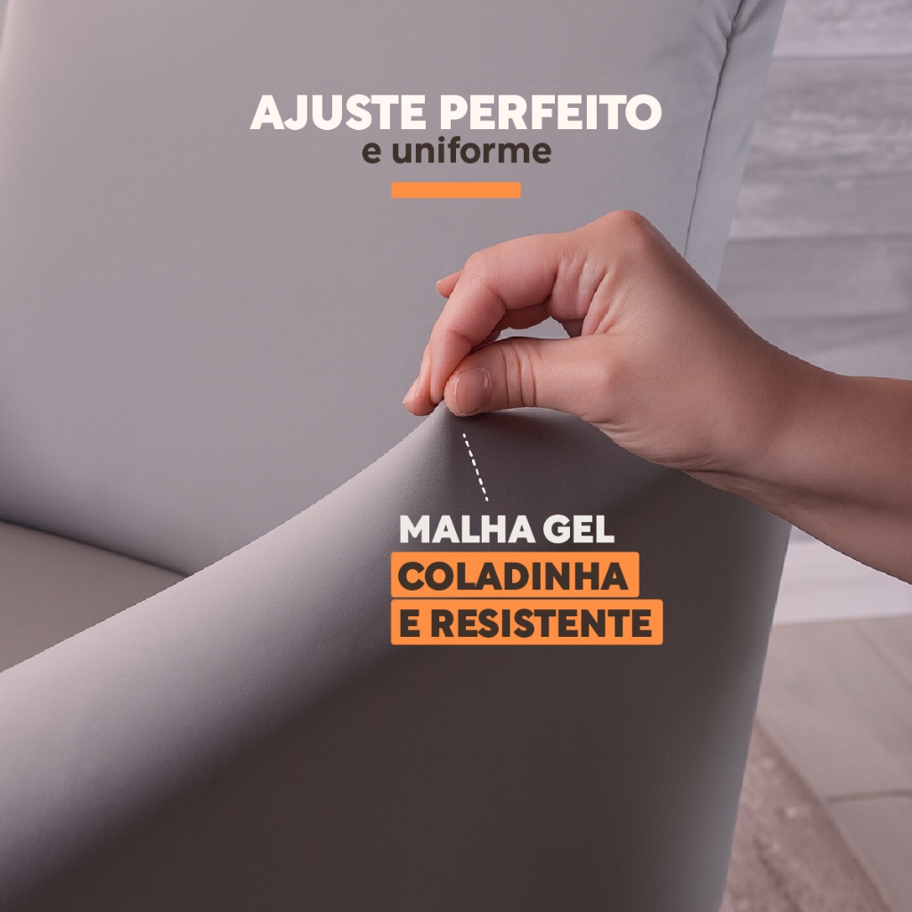 Capa Protetora Para Poltrona Nina Sala Recepção Quarto Escritório Lisa Varias Cores