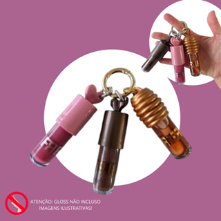 Chaveiro Mosquetão para Glosses Franciny Ehlke cabe 3 Glosses Somente Chaveiros sem Glosses - Imagem Ilustrativa em Oferta na Shopee