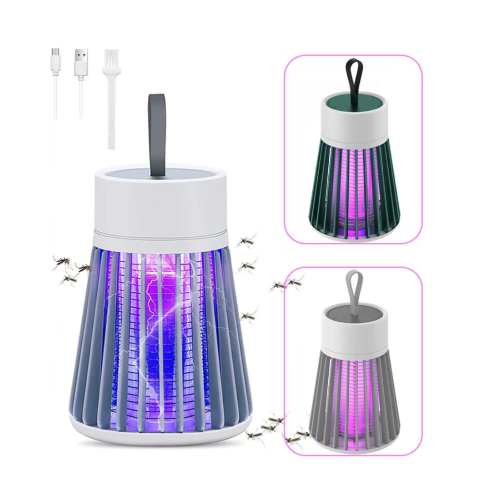 Luminaria Led Mata Mosquito Pernilongos Sem Radiação Armadilha De Insetos Repelente Eletrônico UV