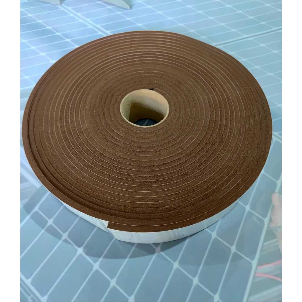 Fita de Eva Autocolante em Eva Marrom - 50mm x 05 mm x 10 metros