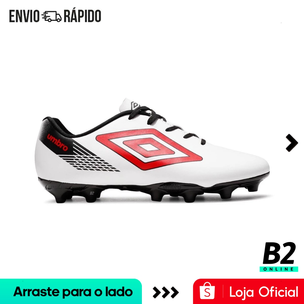 Chuteira Campo Umbro On Masculino Branco Original Com Nota Fiscal e Garantia