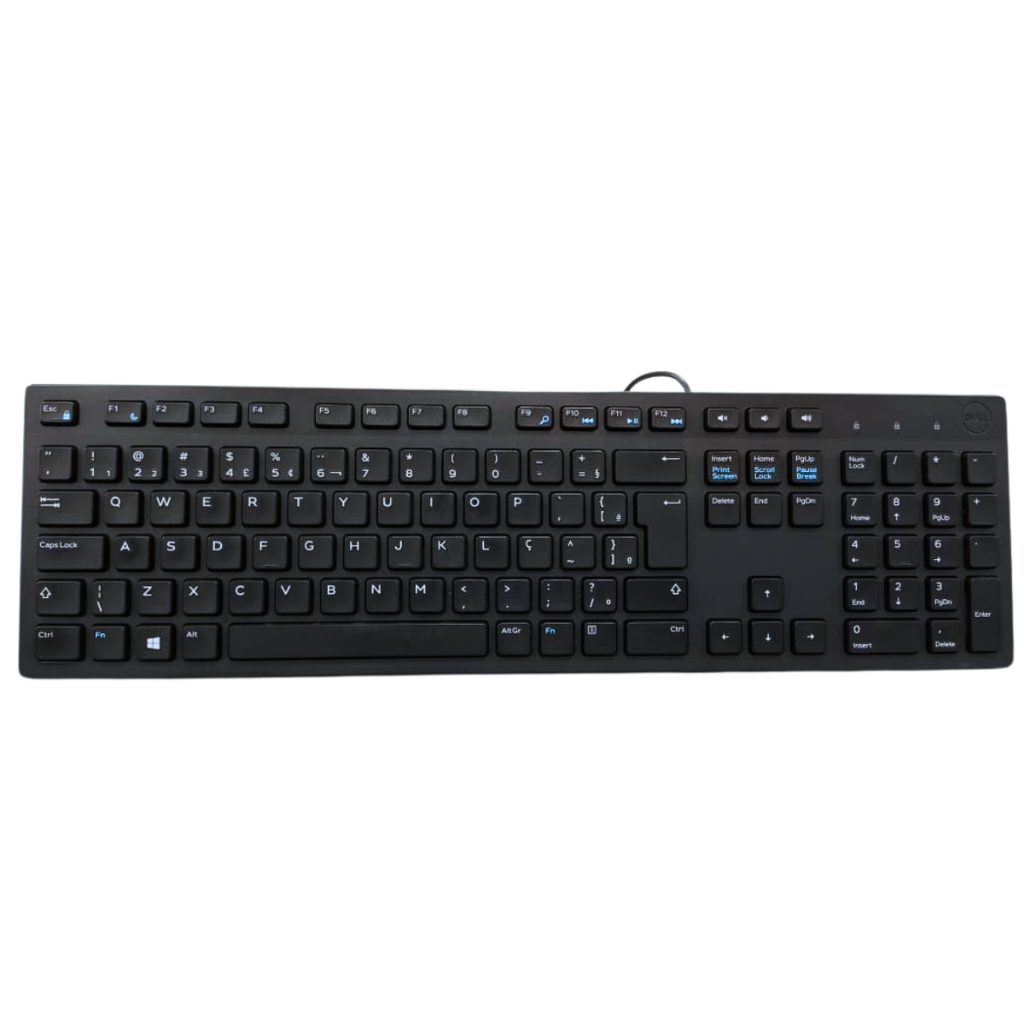 Teclado Dell KB216 Com Fio USB ABNT2 Multimídia Preto