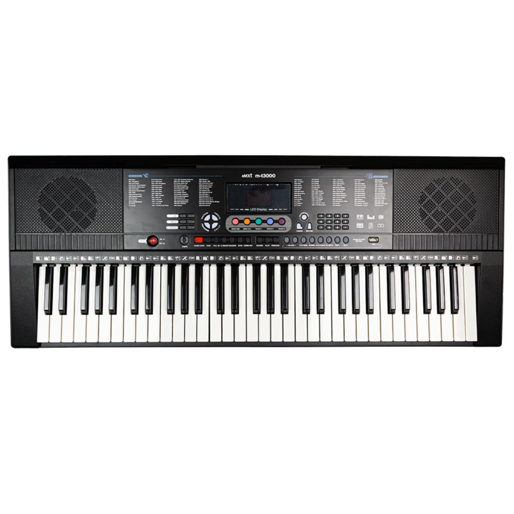 TECLADO MUSICAL 300 TIMBRES E RITMOS, PRETO, MOD: M-T3000