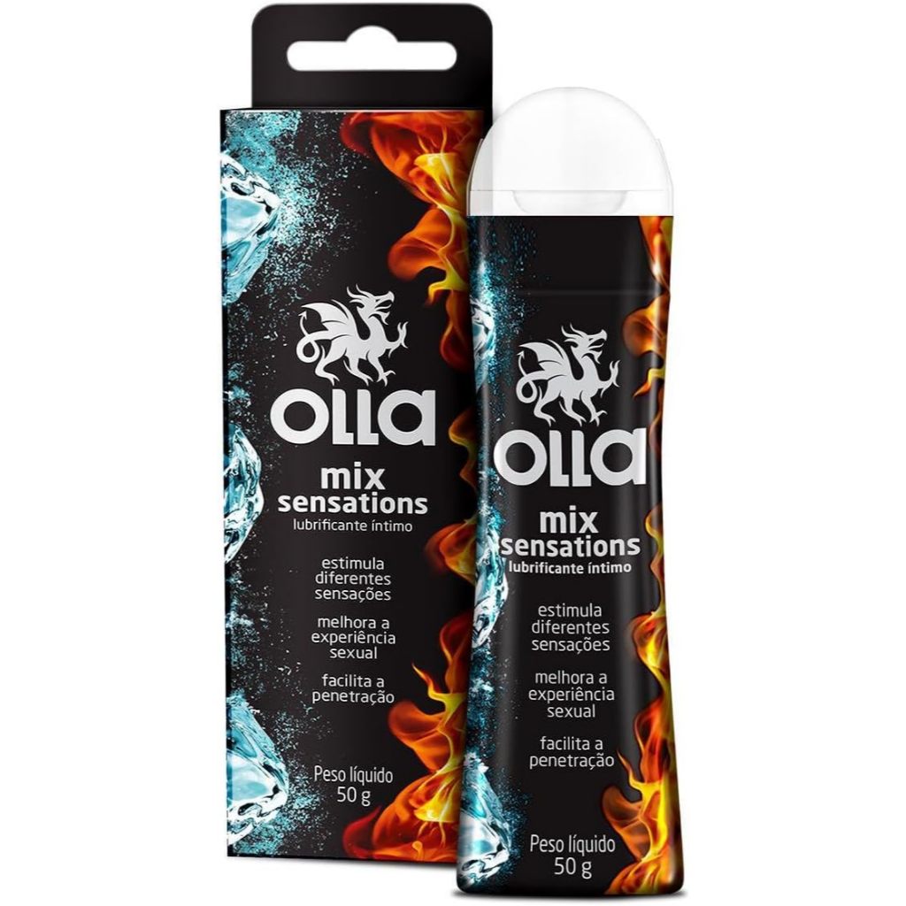 Gel Olla Lubrificante Íntimo Ice 50g em Oferta na Shopee