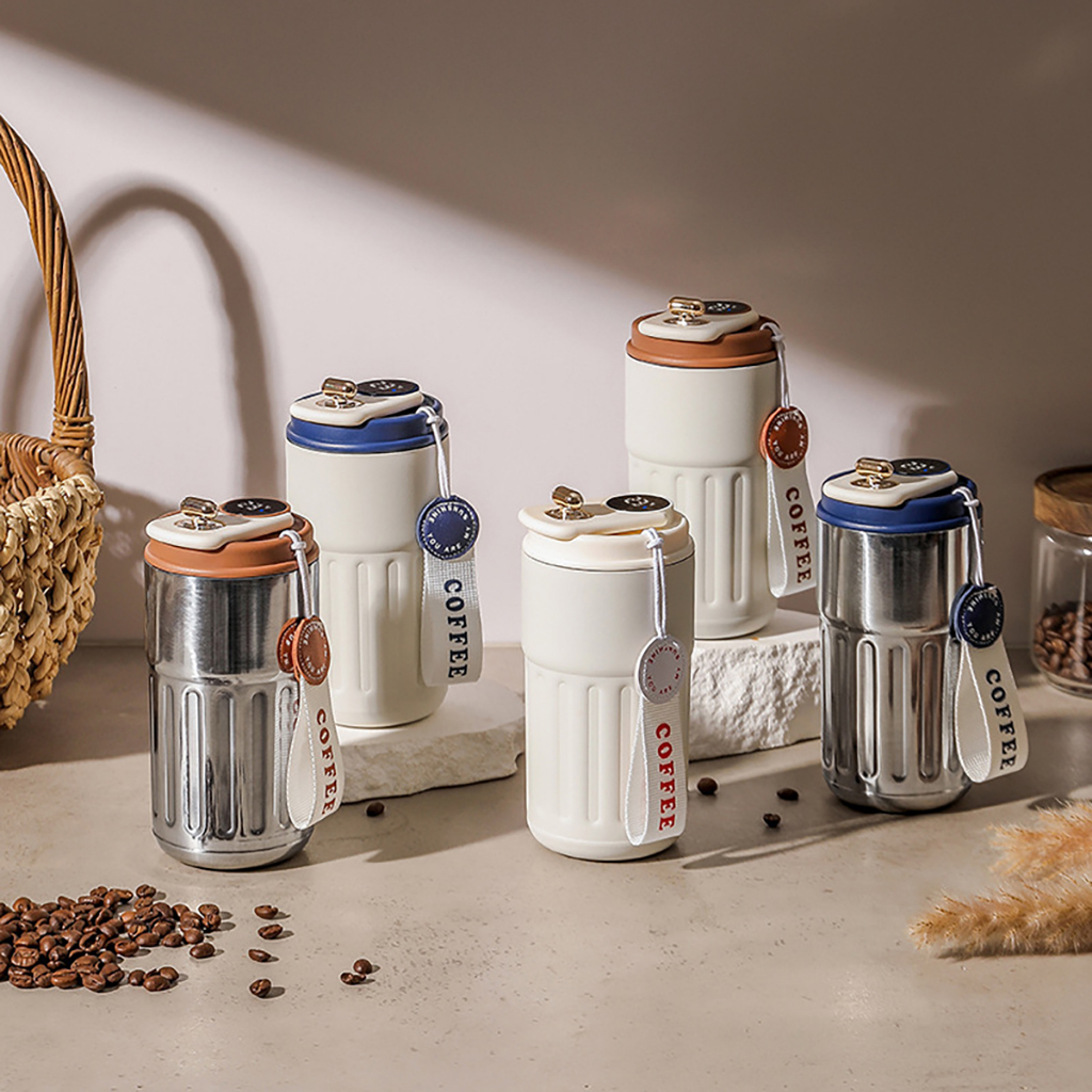 Copo térmico inteligente de 450ml café em aço inoxidável 316 tampa Com LED Temperatura e Antivazamento para diaria