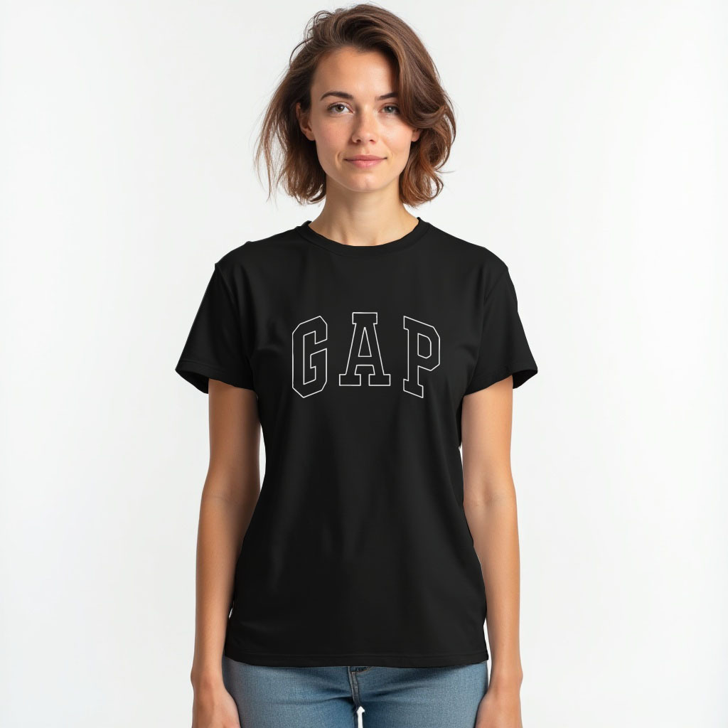 Camiseta Feminina Gap Novidade Baby Look T-Shirt Algodão
