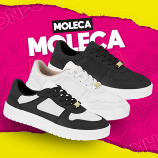 Tênis Sapato Moleca Casual Feminino Plataforma Baixo Confortável em Oferta na Shopee