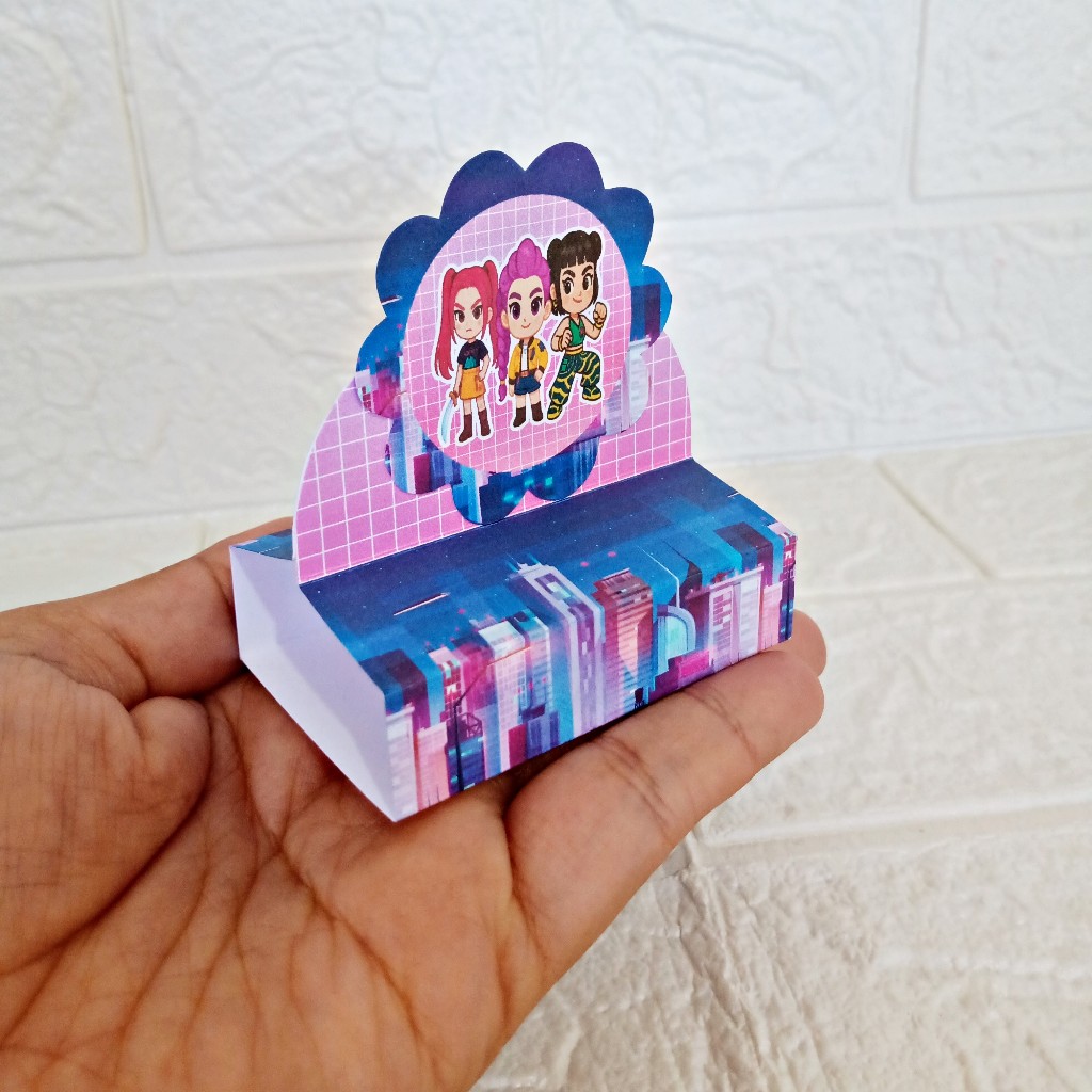 Porta Bis Duplo Guerreiras do KPop Personalizados Lembrancinha de Festa Aniversário