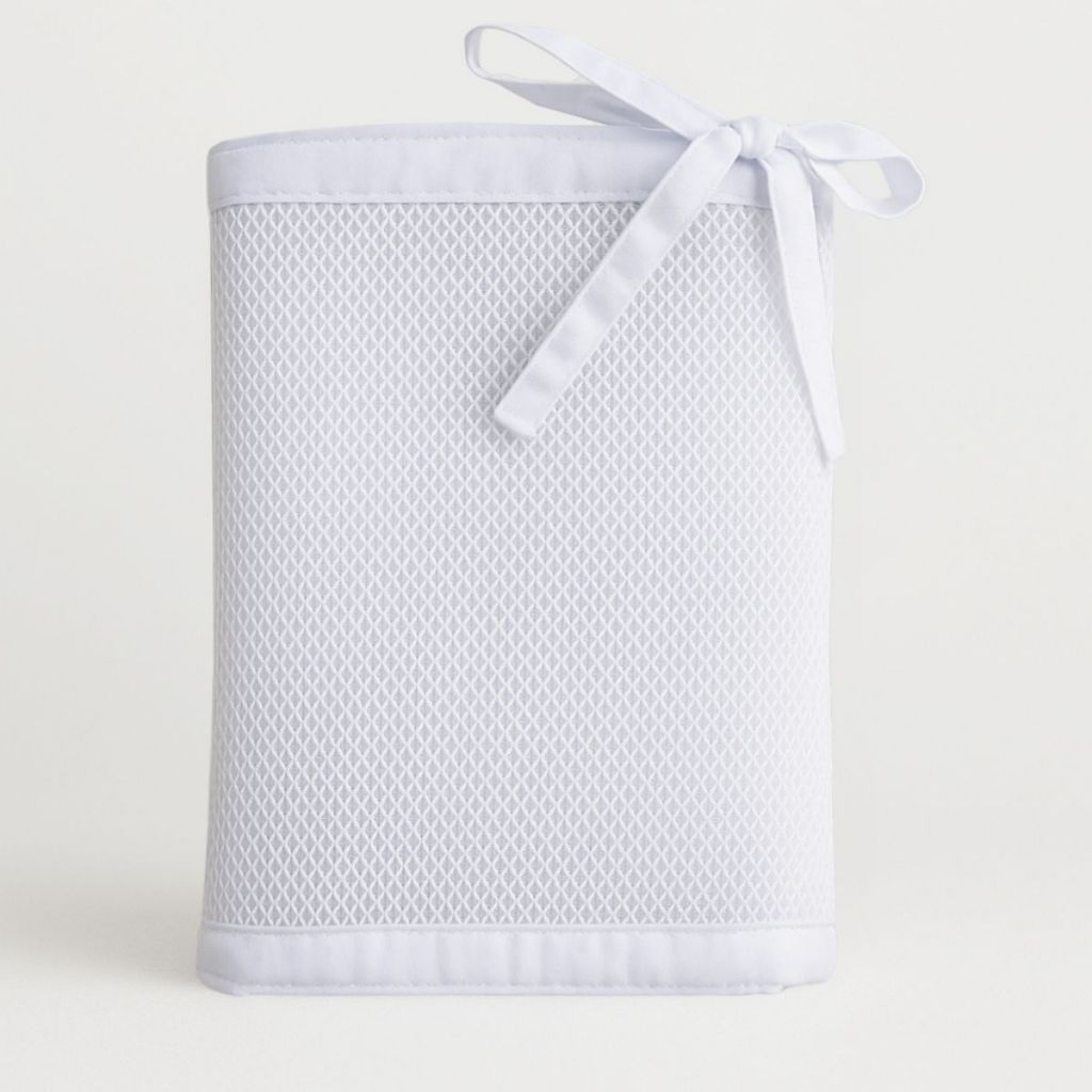 Tela Respiravel MIni Berço Branco com Branco