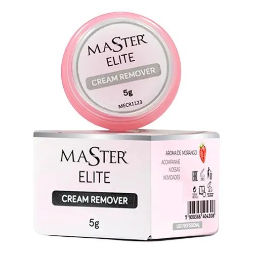 Creme Removedor Cola Morango Master Elite 5g Extensão Cílios