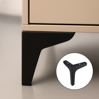 Pé de Aço para móveis Kit 4 Unidades Base Triangular Reforçada Para Sofá, mesa, aparador, buffet  LH em Oferta na Shopee