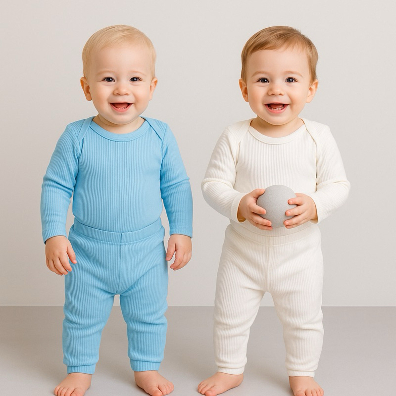 Conjunto Enxoval Completo Kit 4 Peças Calça Mijão + Body Manga Bebe Menino Menina Confortavel