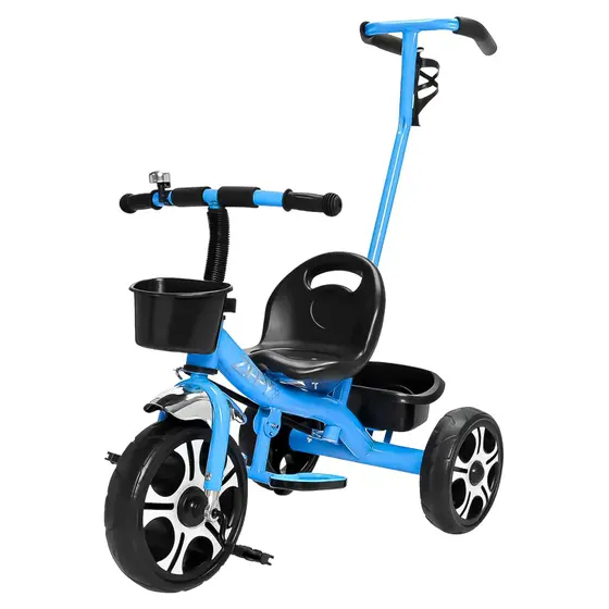 Triciclo Infantil Bicicletinha com Apoiador Buzina e Haste Bicicletinha com 2 Cestinhas Zippy Toys em Oferta na Shopee