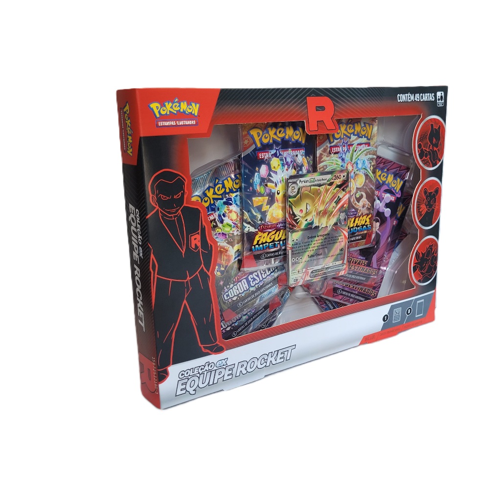 Pokémon Box Coleção Ex Equipe Rocket Persian