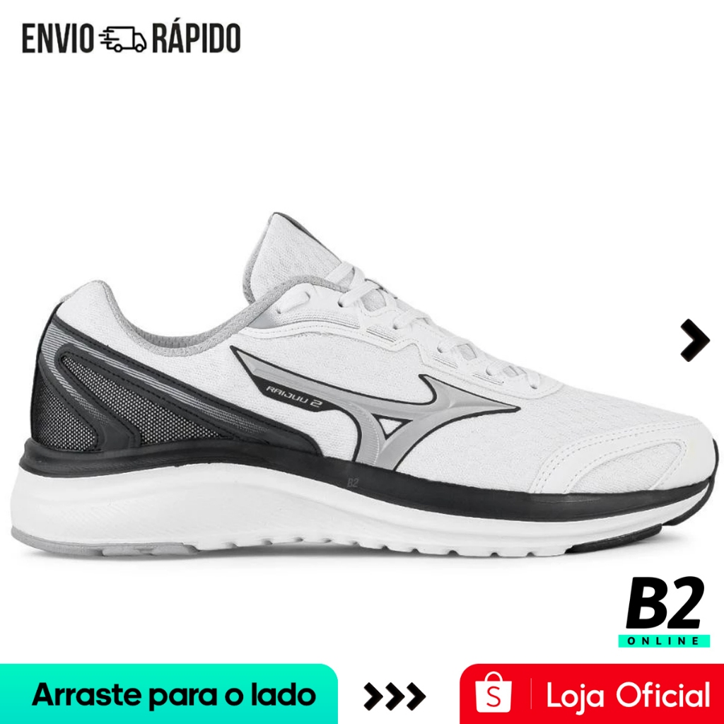 Tênis Mizuno Raijuu 2 Masculino Branco Original Com Nota Fiscal e Garantia