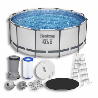 Piscina Estrutural 10250L Pro Max + Capa + Escada + Filtro 110V ou 220V Bestway