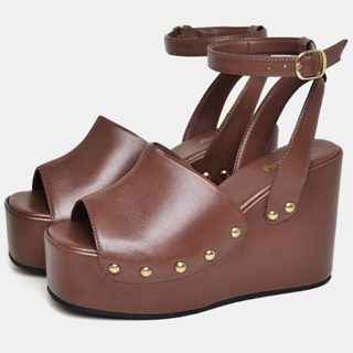 Tamanco Plataforma Feminina Sandália Marrom Original Dubuy Mafe 2108DB em Oferta na Shopee