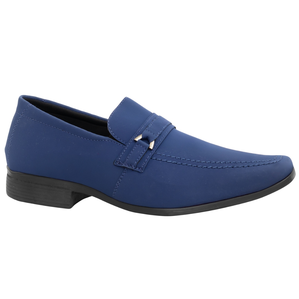 Sapato Social Azul Marinho Masculino Moderno Elegante
