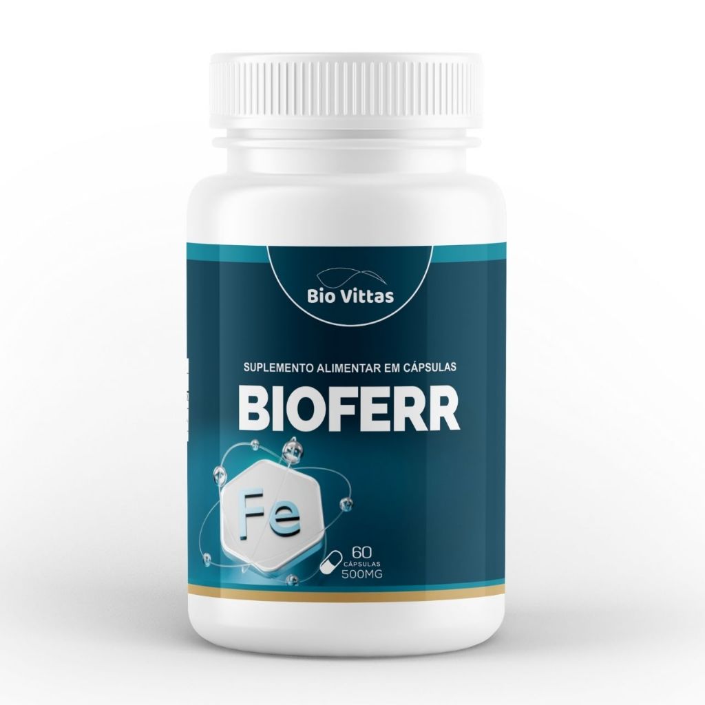 Suplemento de Ferro | 60 Cápsulas - BioFerr | Saúde Sangue | BVittas