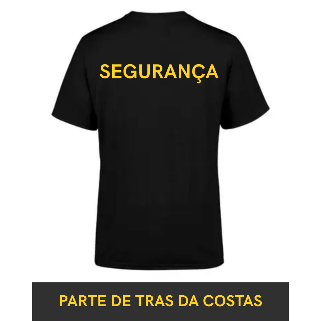 CAMISETA SEGURANÇA ADULTO P AO G5 em Oferta na Shopee