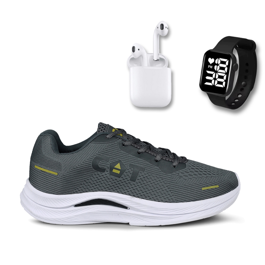 Tênis Masculino Catboots High Esporte Lançamento Oferta + Fone + Relógio Led LojaReact