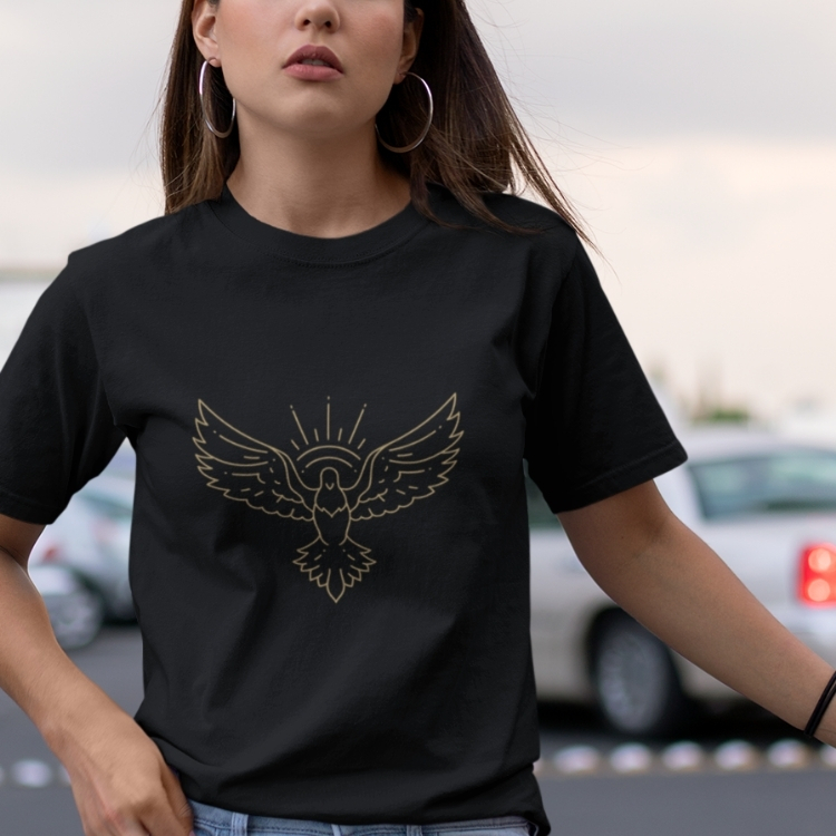 t-shirt feminina t-shirt 100% camiseta ESPIRITO SANTO t-shirt católica camiseta religiosa