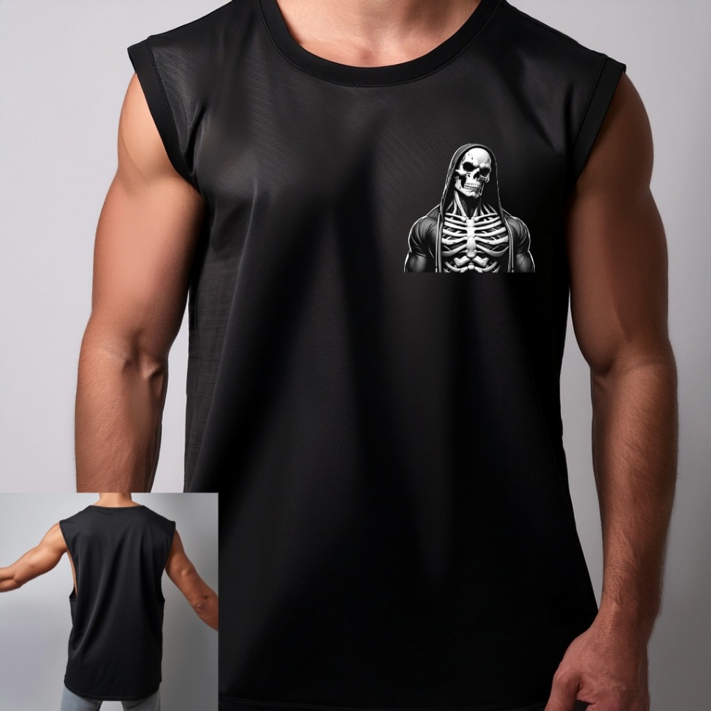Camiseta Oversized  Regata Camisa Oversized  cavada   Academia  Larga caveira streetwear
