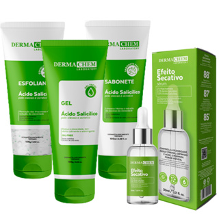 Kit Limpeza de Pele Oleosa Skin Care Controle de Acne Sérum Secativo em Oferta na Shopee
